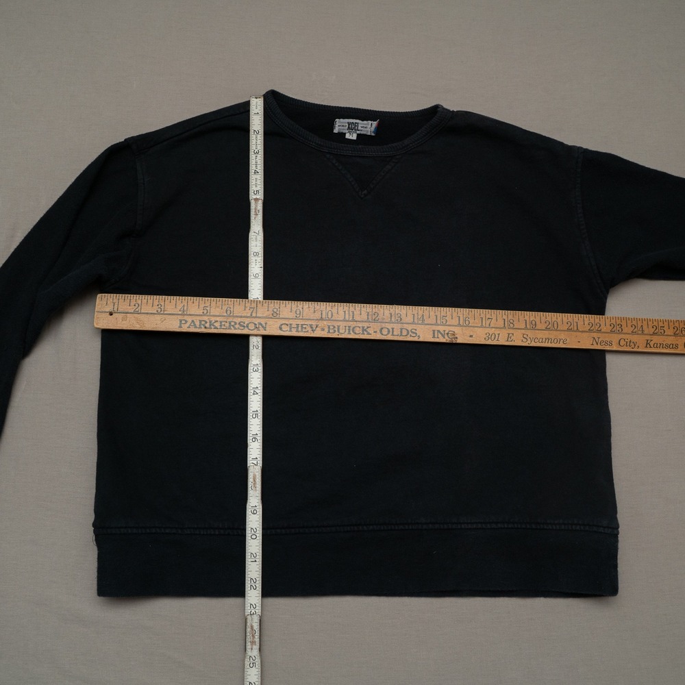 Vintage 80s Black Sweatshirt‎ Single V USA Adult Medium XCEL World Wear - Picture 3 of 6